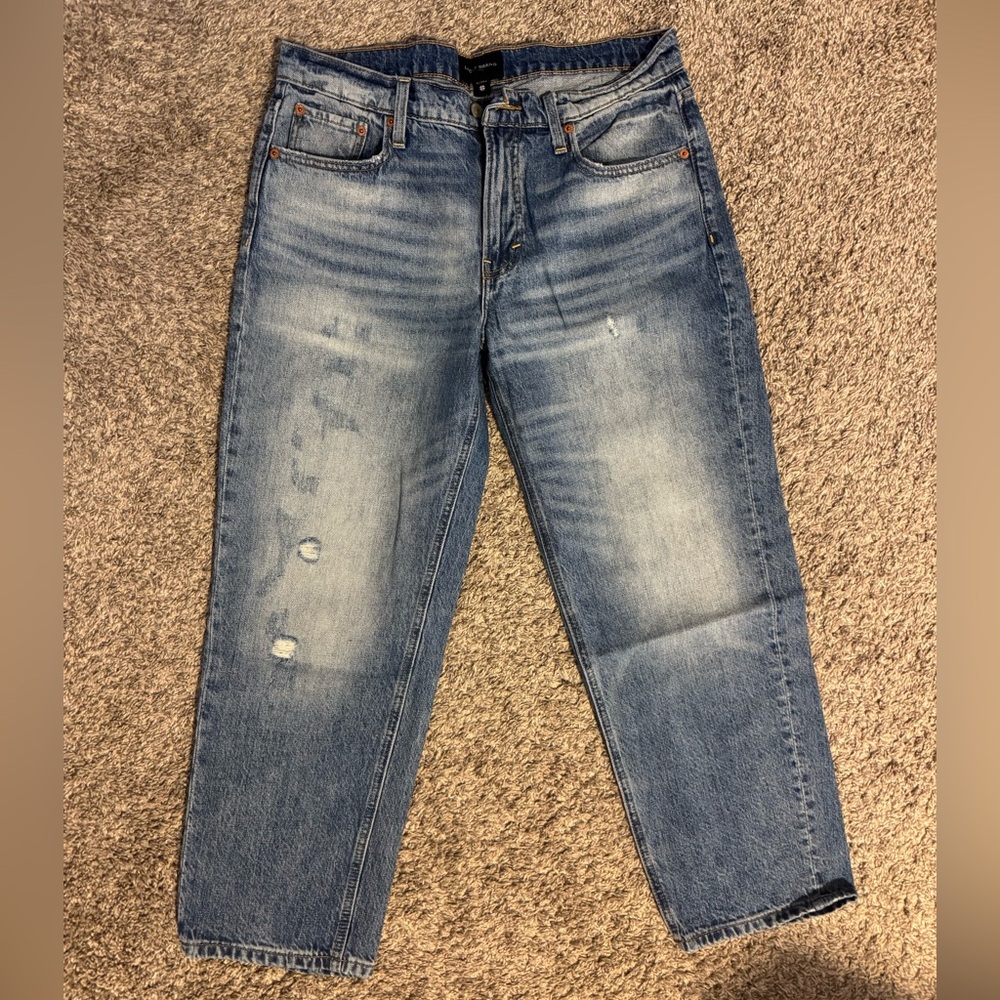 Lucky Brand Boy Mid Rise Relaxed Straight Jean, size 8/29A